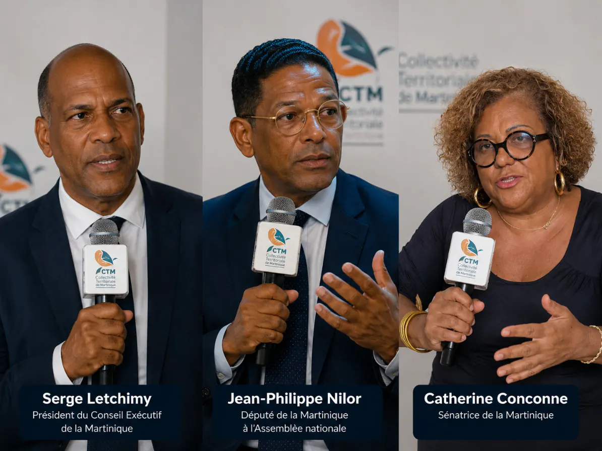 Serge Letchimy, Jean-Philippe Nilor et Catherine Conconne soutiennent le projet Gexariona